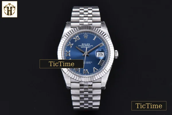Foto frontal — DateJust 904L 41mm VSF Blue Dial Roman Marker Jubilee Bracelet V2 VS3235