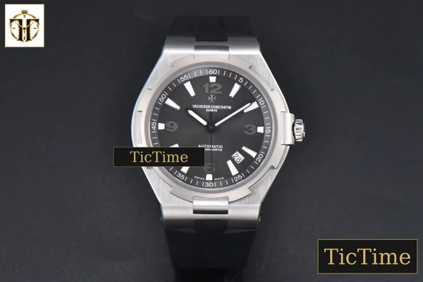 Foto frontal — Overseas 47040 42mm PPF Gray Dial Black Rubber Strap A1226