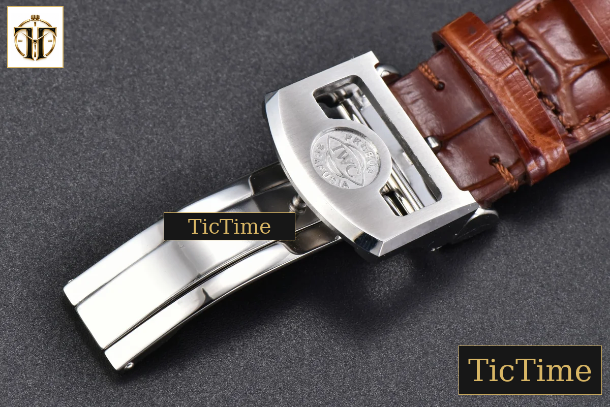 Portugieser Perpetual Calendar IW5033 42mm APSF SS White Dial Brown Leather Strap A52610 — foto 28