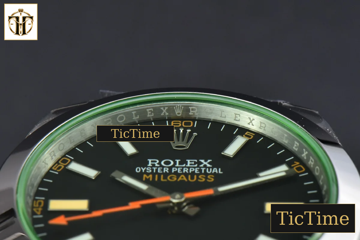 Milgauss GV 904L 116400 40mm GSF Black Dial SS Bracelet SA3131 — foto 12
