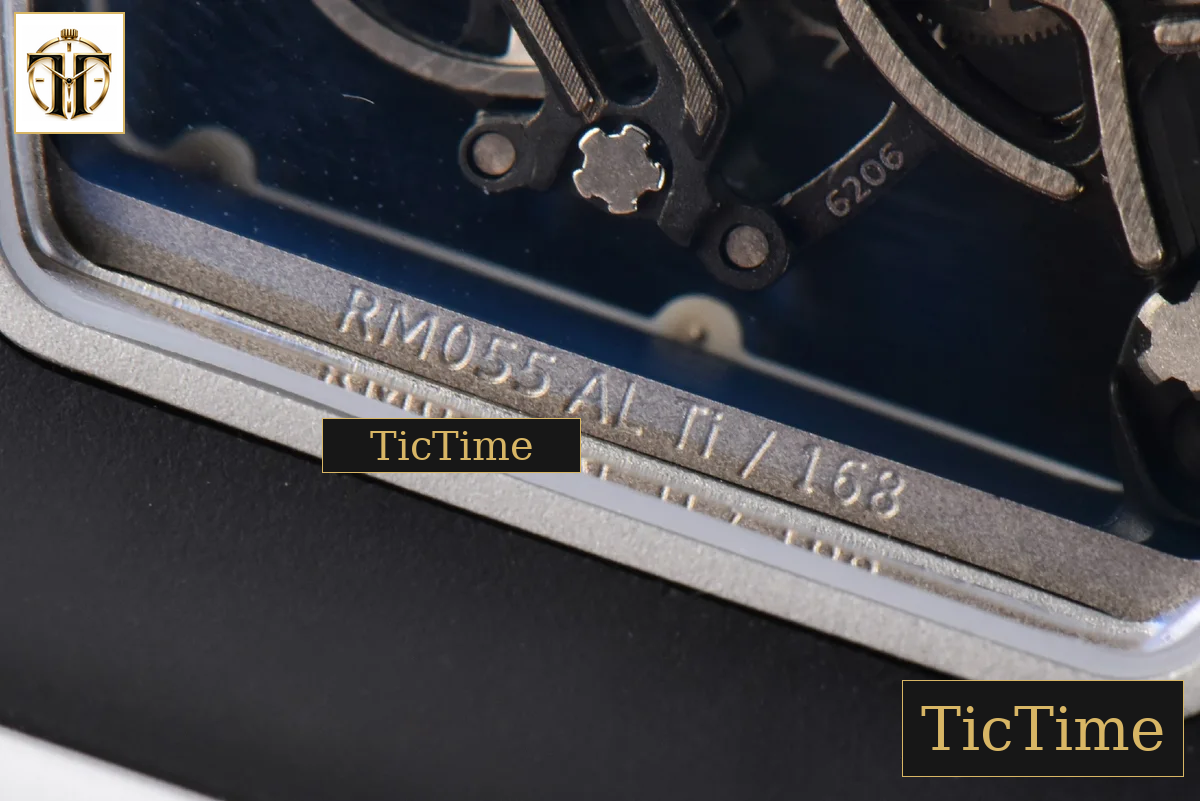 RM055 42.7mm BBRF Black Ceramic Black Skeleton Dial White Rubber Strap RMUL2 — foto 23