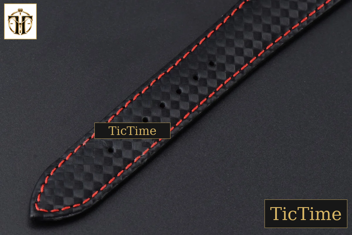 Calatrava 6007G 40mm ZF Black Dial Red Hand Nylon Strap 9015 — foto 26