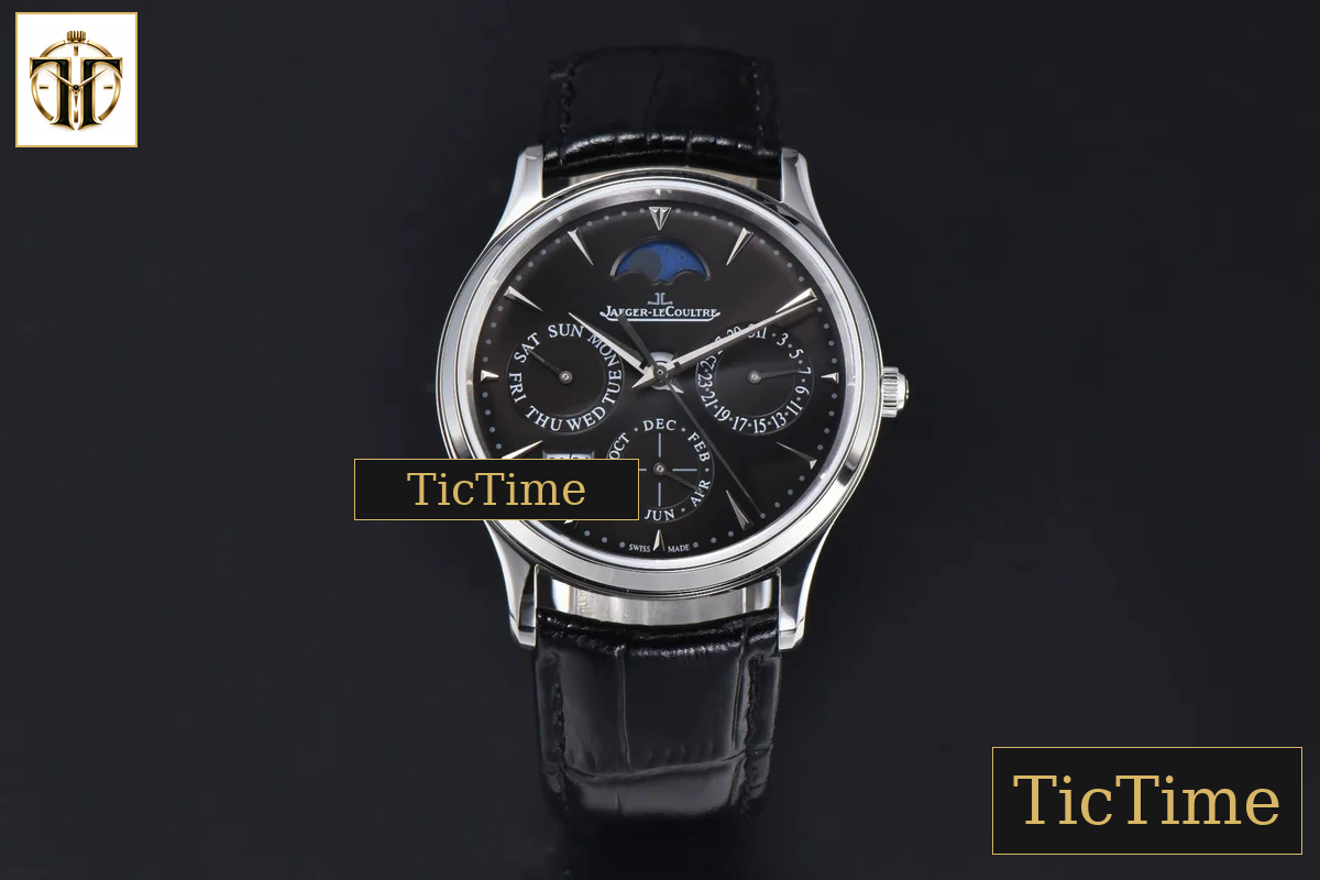 Master Ultra Thin Perpetual Calendar 39mm VRF SS grey Dial Black Leather Strap MY9015 — foto 2