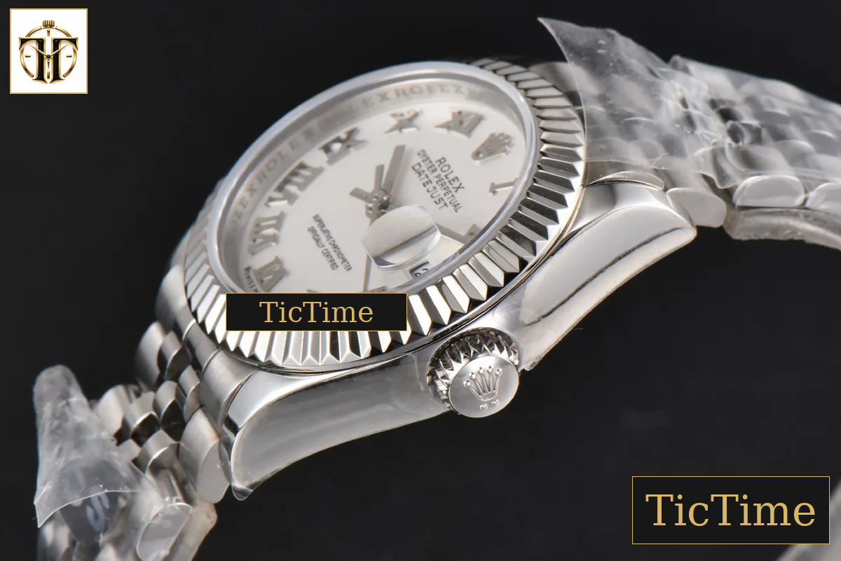 DateJust Ladies 28mm WF White Dial Roma Marker Jubilee Bracelet A2236 — foto 12