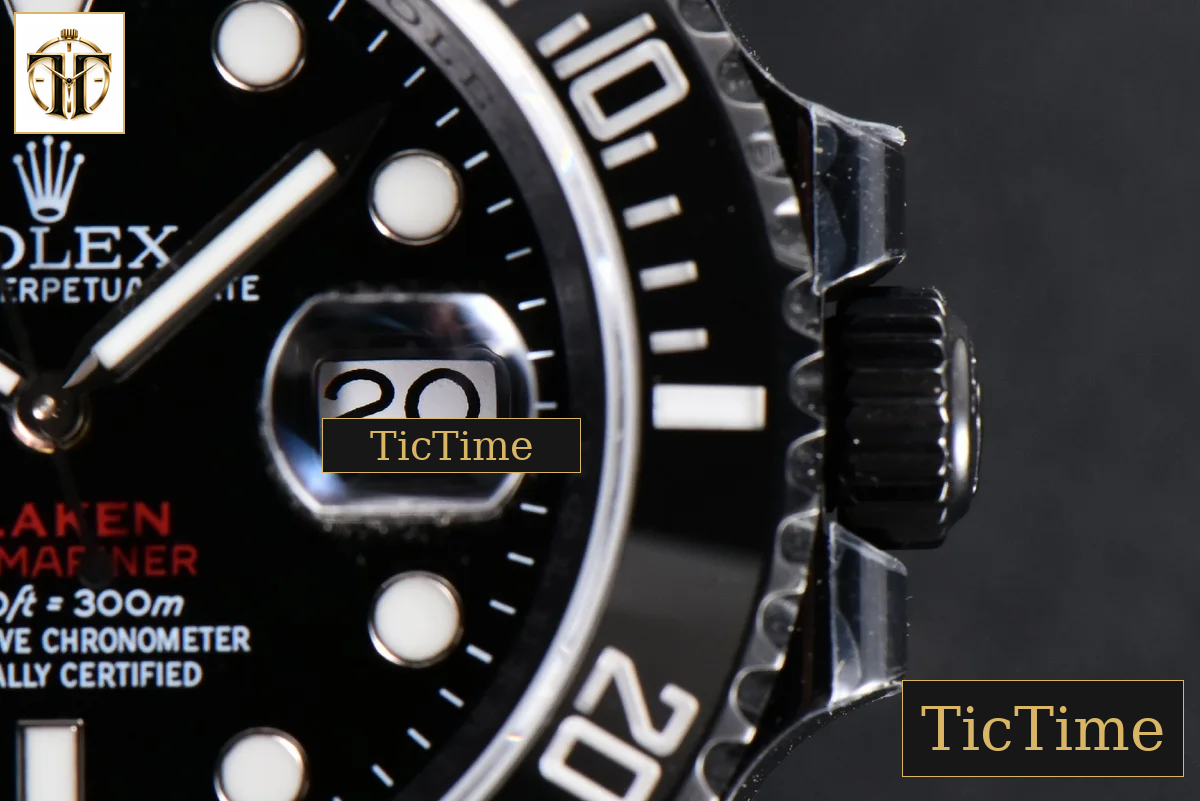 Blaken Submariner LN 116610 IPKF Black Hand PVD Bracelet A2836 — foto 21