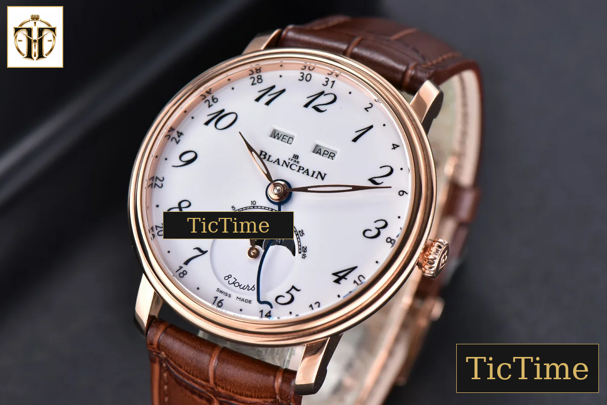 Villeret Complicated Function 6654 40mm OMF RG White Dial Brown Leather Strap CAL6654 V3 — foto 4