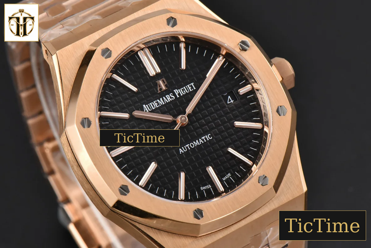 Royal Oak 15400 41mm ZF RG Black Textured Dial RG Bracelet SA3120 — foto 12