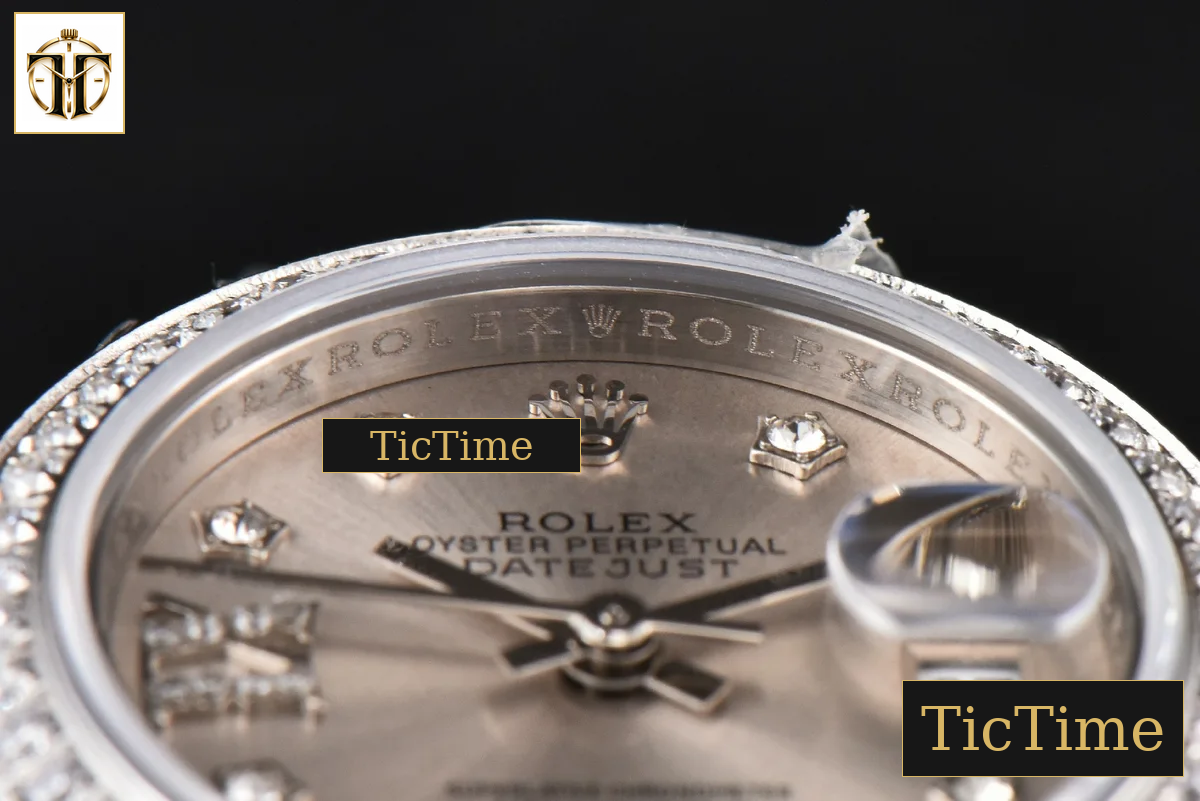 DateJust Ladies 28mm WF Diamond Silver Dial Diamond Marker Jubilee Bracelet A2236 — foto 14