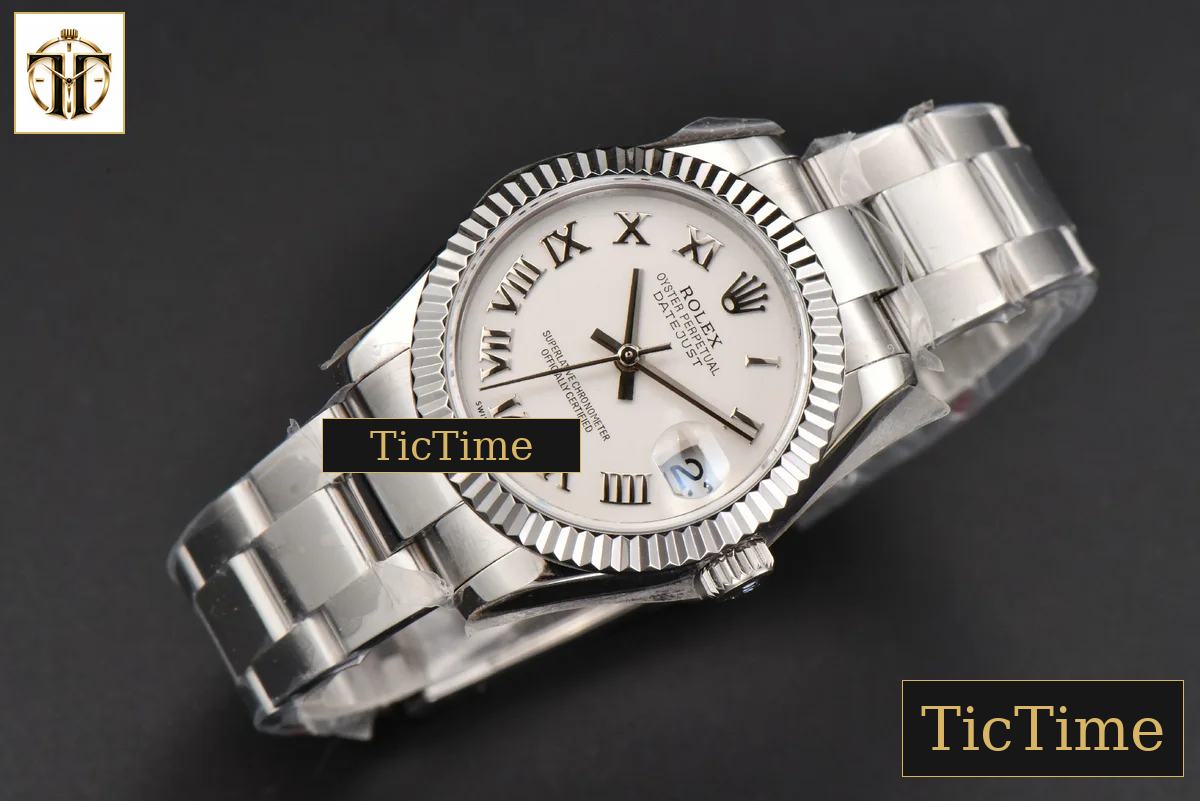 DateJust Ladies 904L 31mm WF White Dial Roma Marker Oyster Bracelet A2671 — foto 13