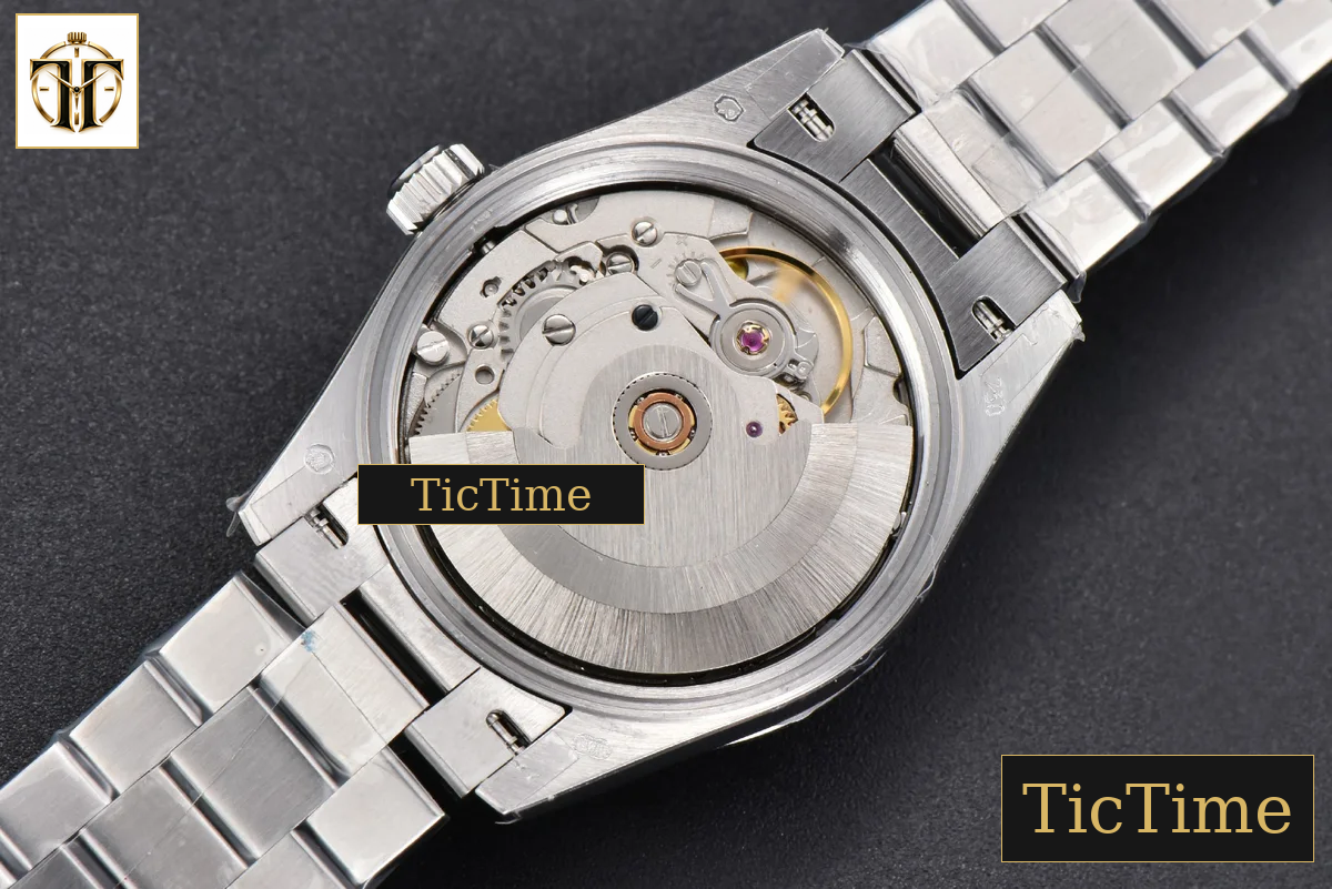 DateJust 904L 31mm GMF Diamond Bezel Blue Flowers Dial President Bracelet A2824 — foto 22