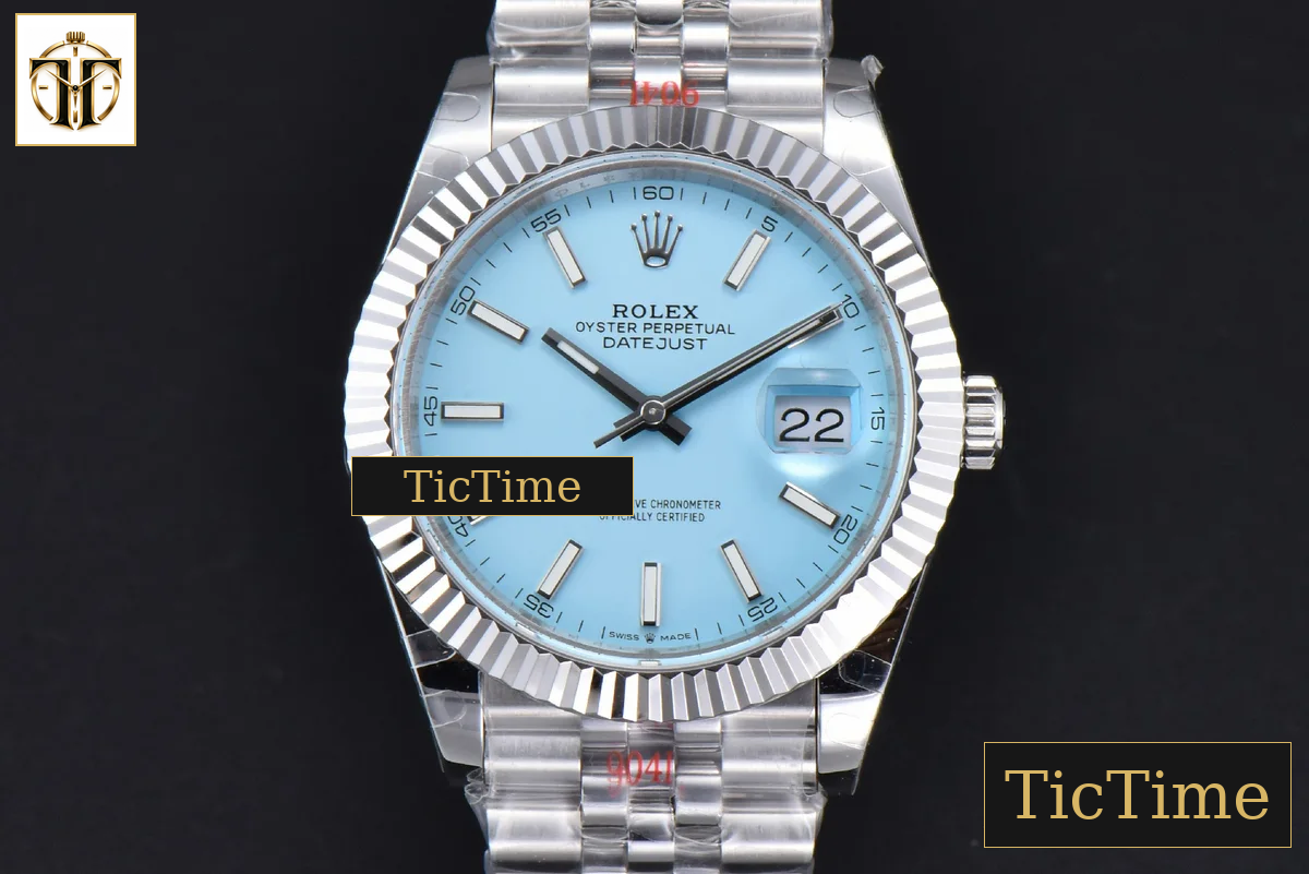 Datejust 41mm GMF Tiffany DIal SS braceelt tungsten heavier version VR3235 — foto 28
