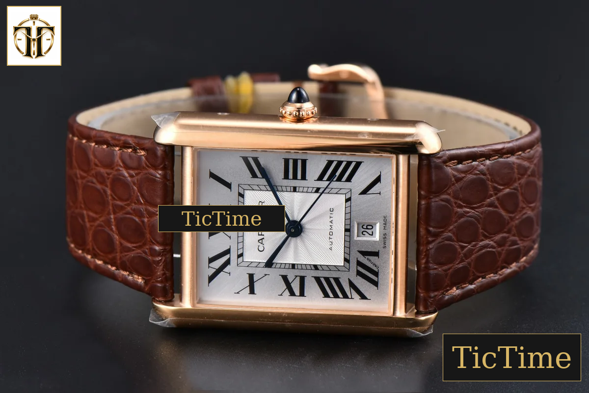 Tank Solo XL Automatic 31mm x 41mm AF RG Brown Leather Strap 9015 — foto 11