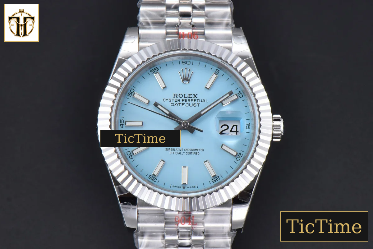 DateJust 126334 41mm GMF Tiffany Blue Dial Jubilee Bracelet Tungsten Heavy Version A3235 — foto 3