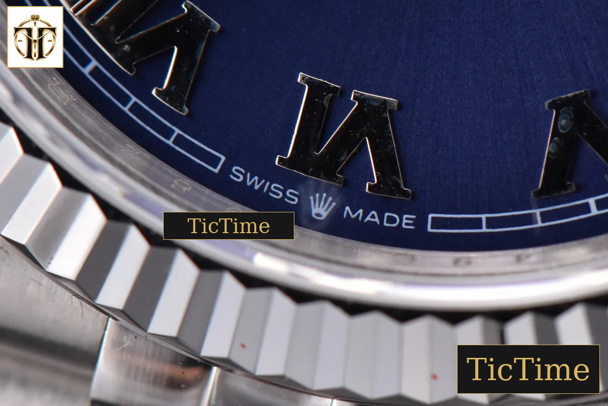 DateJust 36mm GMF SS Blue Dial Roma Marker Jubilee Bracelet VR3235 — foto 9