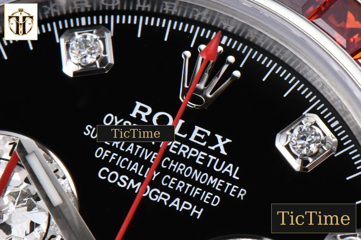 Daytona Rainbow 116599 ZF Black Diamonds Dial SS Bracelet SH4130 — foto 6