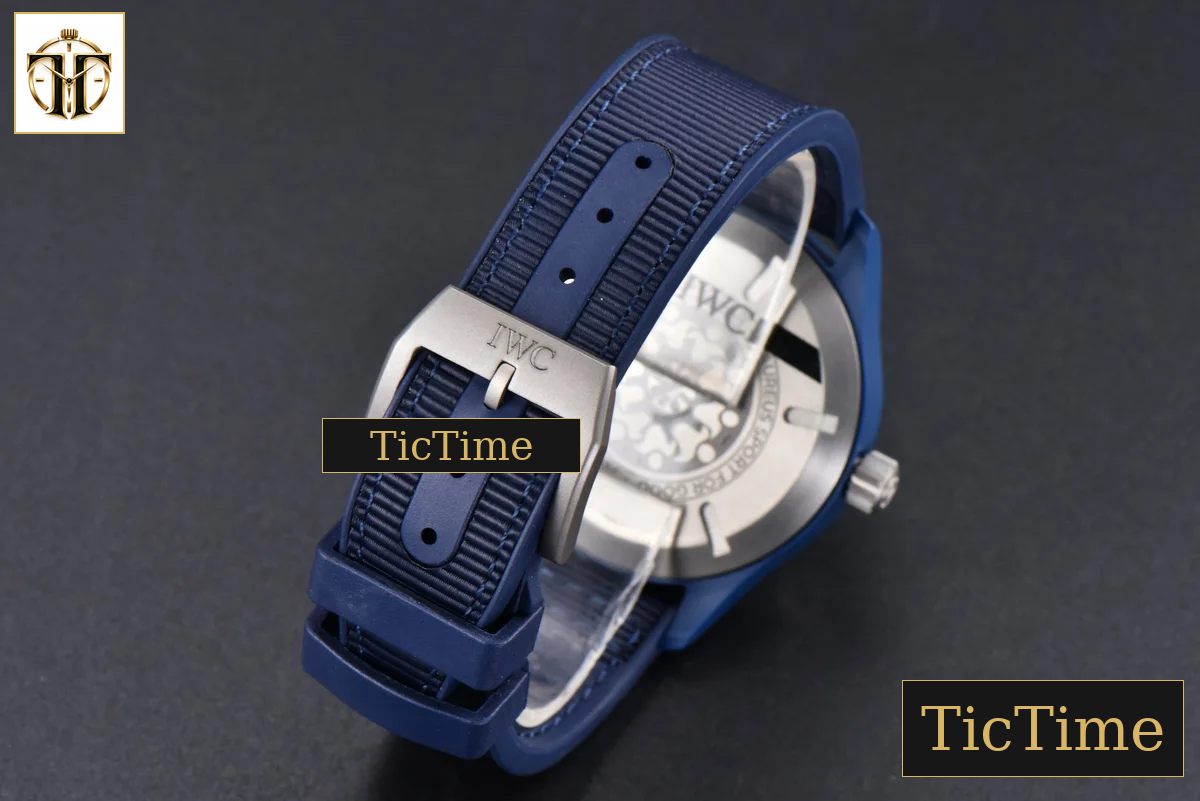 Pilot Laureus IW328101 41mm ZF Blue Ceramic Blue Nylon Strap A32111 — foto 15