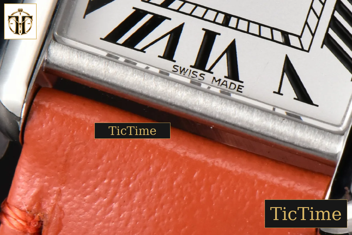 Tank Must Small 29.5×22mm K11F White Dial Orange Smooth Strap Quartz — foto 7
