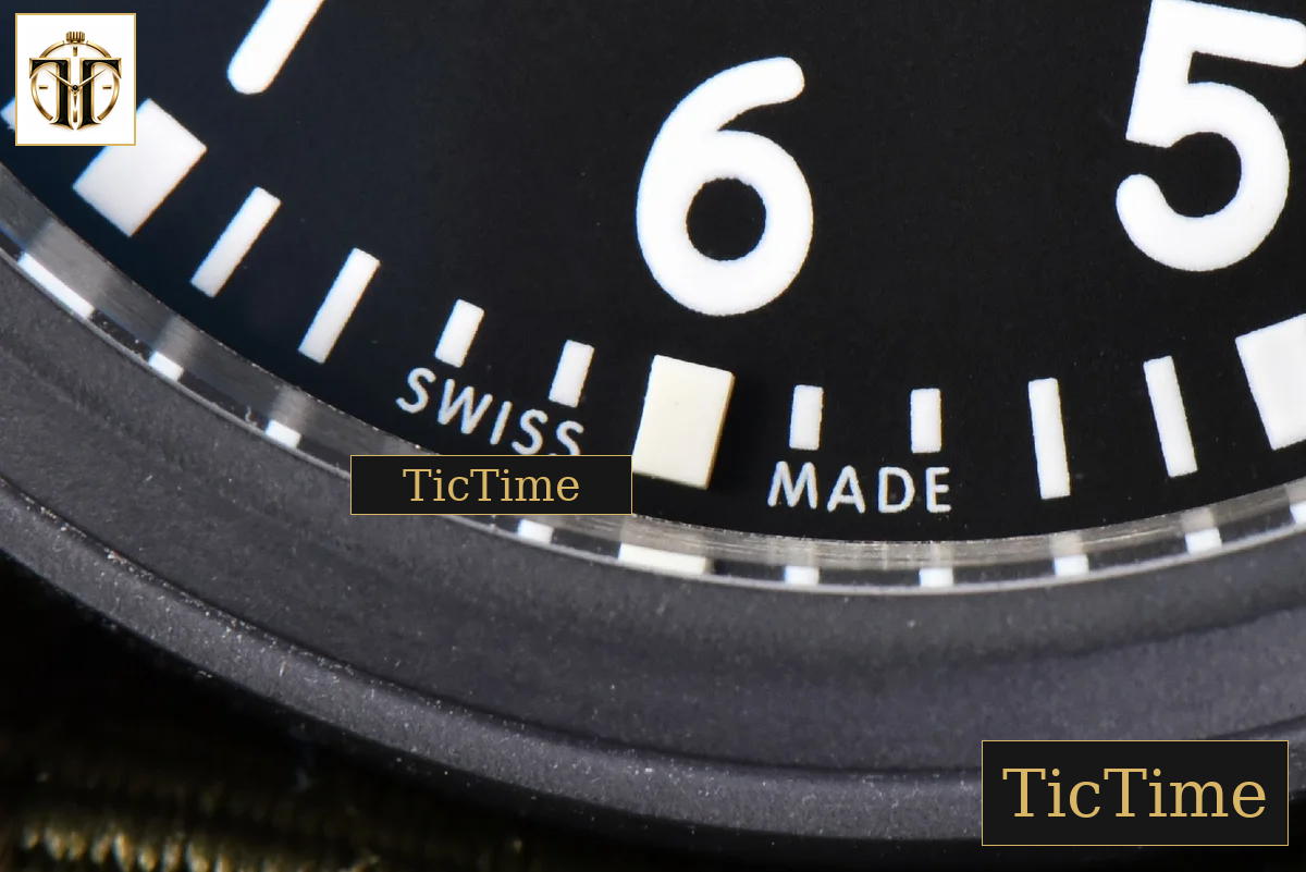 Mark XVIII Top Gun IW324712 41mm ZF Black Ceramic Green Nylon Strap A32111 — foto 8