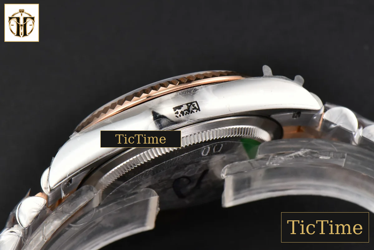 DateJust 36mm BPF RG/SS Fluted Silver Plam Dial Diamond Marker Jubilee Bracelet 2824 — foto 18