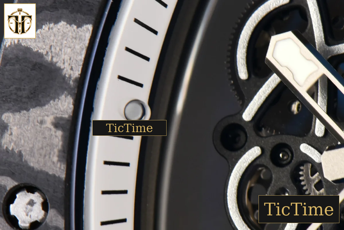 NTPT RM055 43mm ZF White Bezel White Crown White Rubber Strap V6 RMUL2 — foto 8
