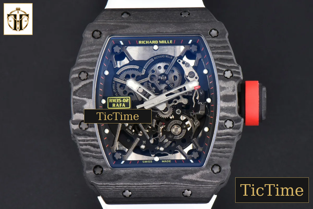 NTPT RM035-02 42mm ZF Skeleton Dial White Rubber Strap NH05A — foto 2