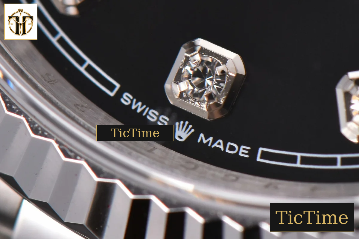 DateJust 36mm GMF SS Black Dial Diamond Marker Jubilee Bracelet VR3235 — foto 9