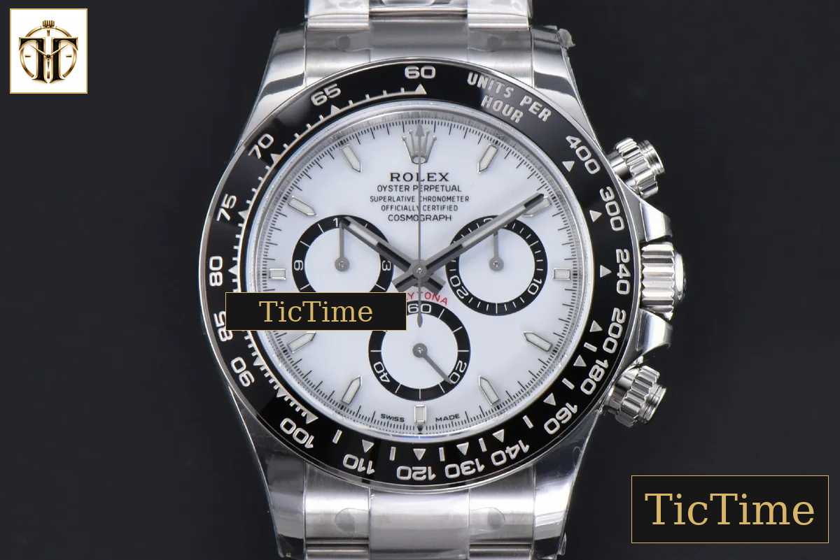 Daytona Panda 904L 126500 40mm VSF White Dial SS Braclet DD4131 — foto 2