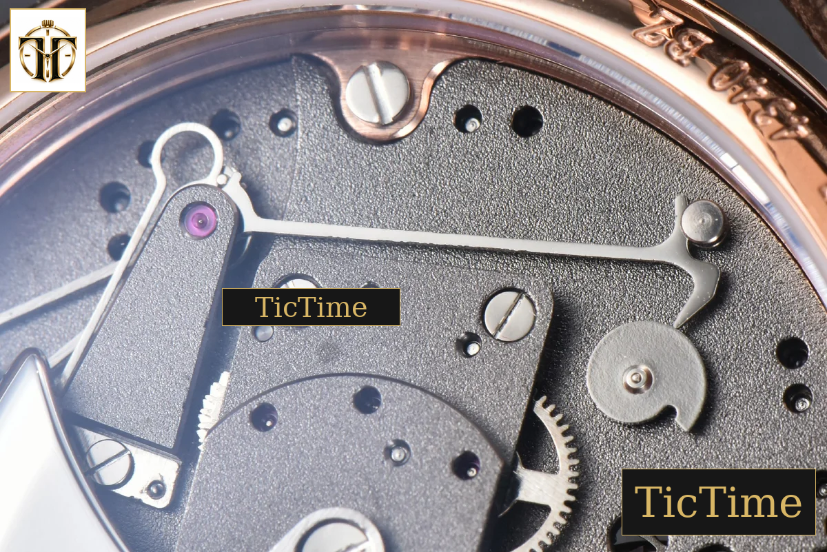 Tradition 7057BR 40mm ZF RG Gray Dial White Subdial Black Leather Strap A505 — foto 23