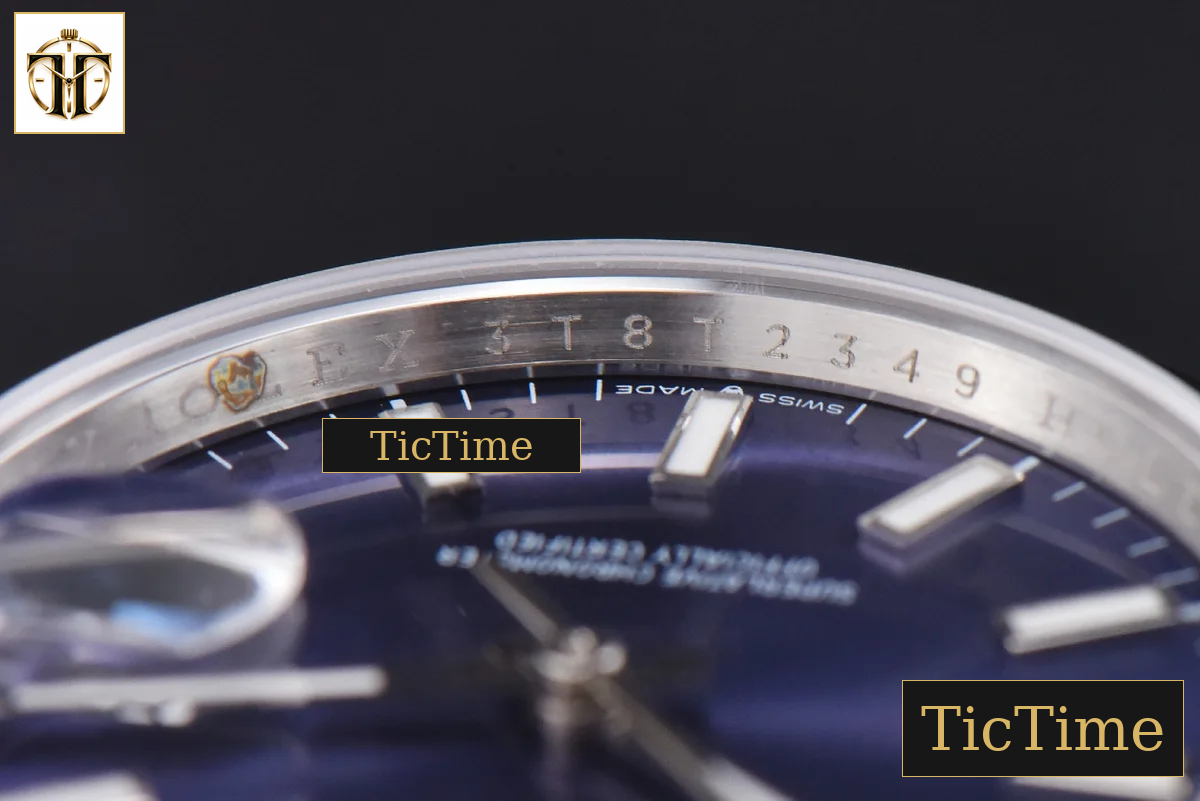 DateJust 36mm GMF SS Smooth Bezel Blue Dial Stick Marker Jubilee Bracelet VR3235 — foto 12