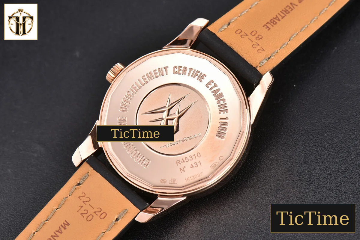 Transocean Day & Date 43mm V7F RG Black Dial Black Leather Strap CA145 — foto 23