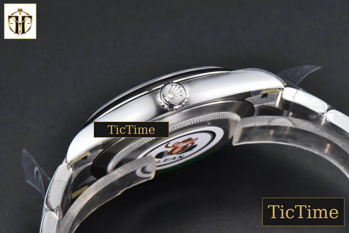 Oyster Perpetual 904L 124300 41mm Clean Factory Yellow Dial SS Bracelet VR3230 — foto 16