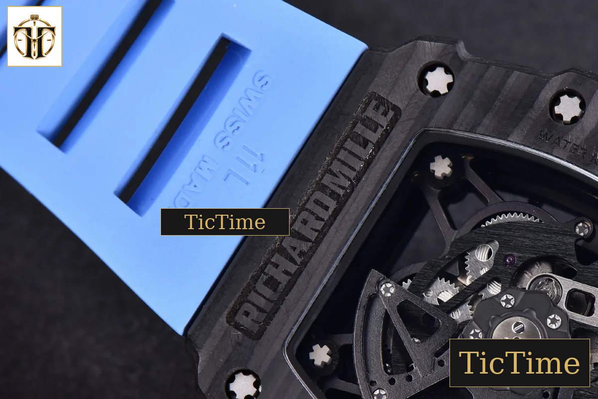RM035-02 KVF Skeleton Dial Red Blue Rubber Strap V3 Miyota8215 — foto 17
