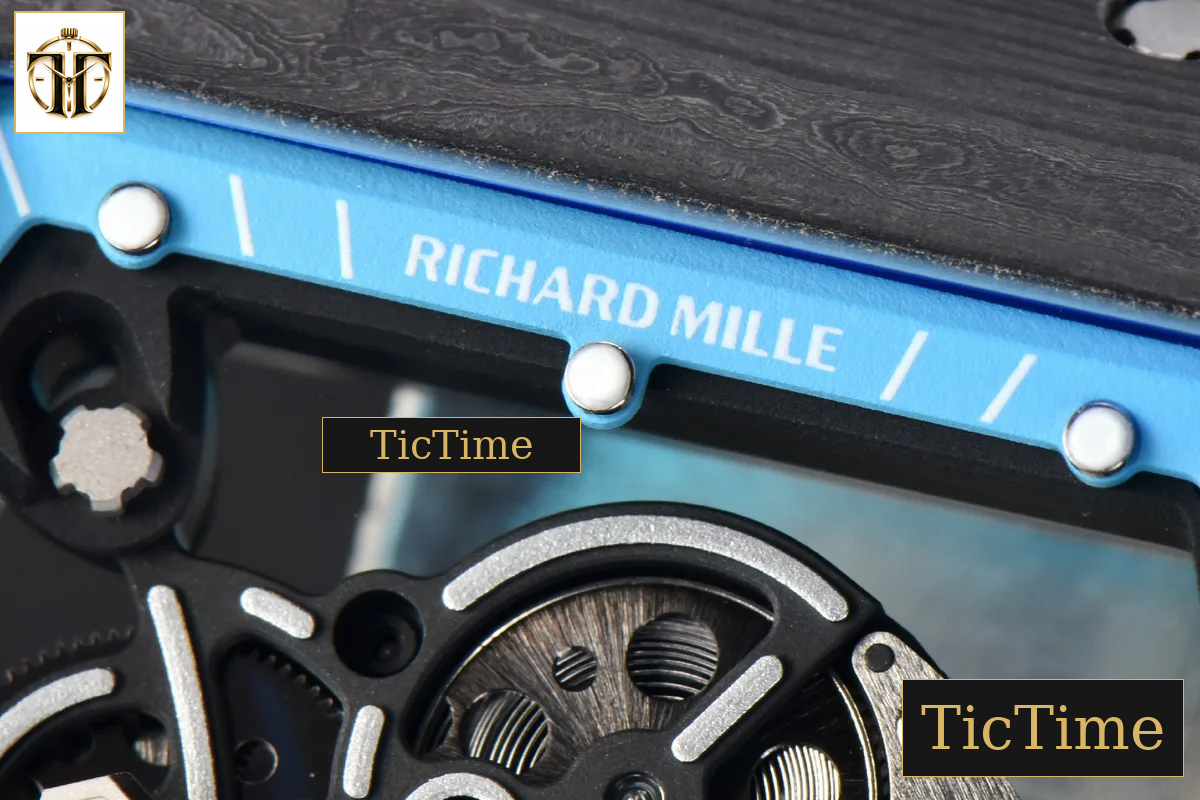 NTPT RM055 43mm ZF Blue Bezel Blue Crown blue Rubber Strap V6 RMUL2 — foto 6