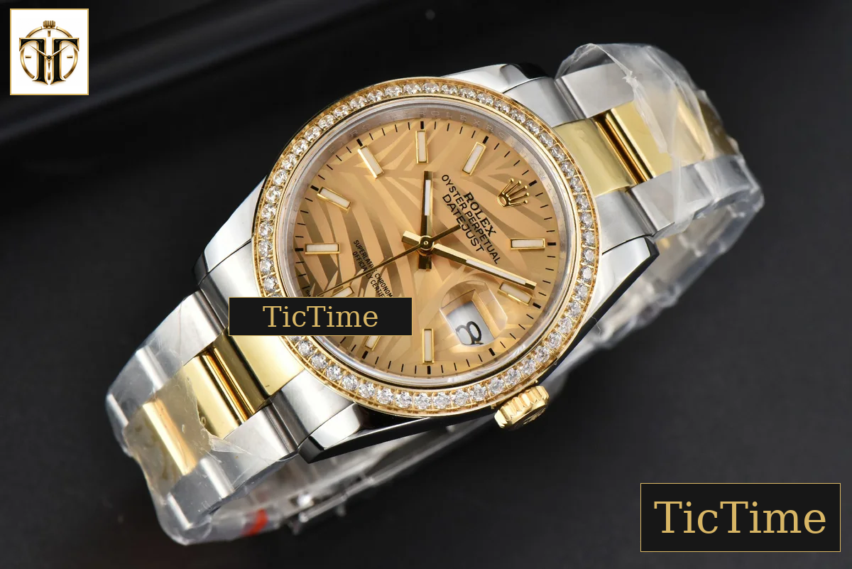 DateJust 36mm BPF YG/SS Diamond YG Plam Dial Oyster Bracelet A2824 — foto 14