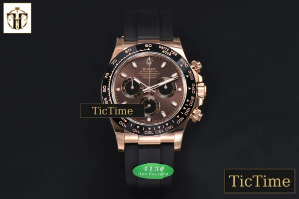 Foto frontal — Daytona 116515 APSF RG Brown Dial Ceramic Bezel Oysterflex Strap Tungsten Version SH4130