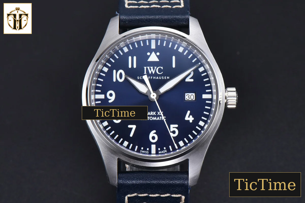 Mark XX IWC328203 40mm GSF Blue Dial Blue Leather Strap A2892 — foto 15