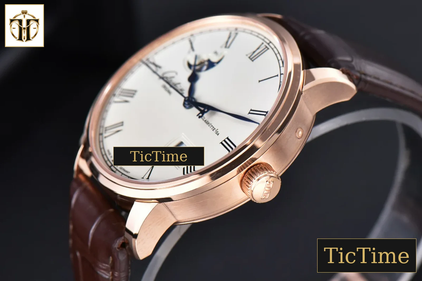 Excellence Panorama Date Moonphase 40mm V9F RG White Dial Brown Leather Strap A100 — foto 10