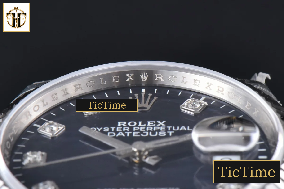 DateJust 904L 36mm VSF Blue Motif Dial Diamond Marker Jubilee VS3235 — foto 12