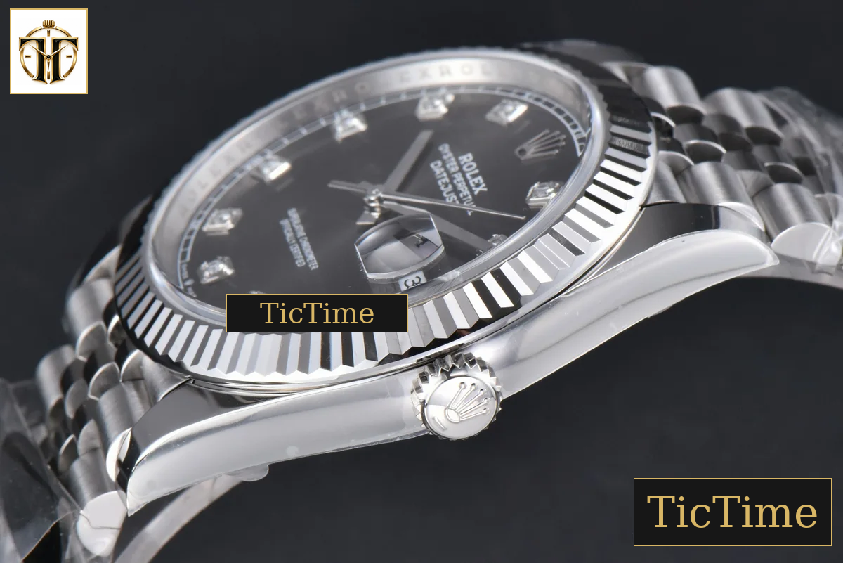 DateJust 904L 126334 41mm CF Gray Dial Diamond Marker Jubilee Bracelet VR3235 — foto 11