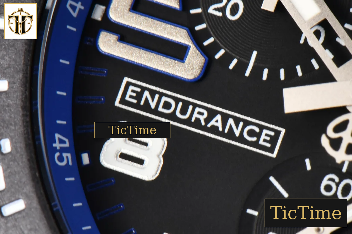 Endurance Pro 44mm OF Blue Chronometer Dial Blue Rubber Strap Swiss Quartz — foto 7