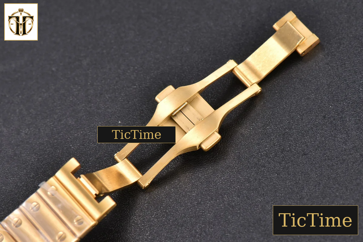 Santos de Cartier Medium 35mm BVF YG White Dial YG Bracelet Miyota 9039 — foto 22