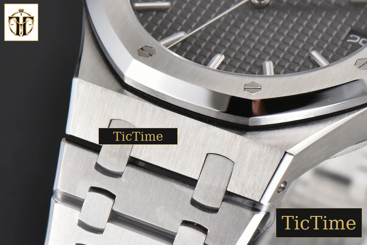 Royal Oak 15500 41mm APSF Gray Textured Dial SS Bracelet V2 A4302 — foto 10