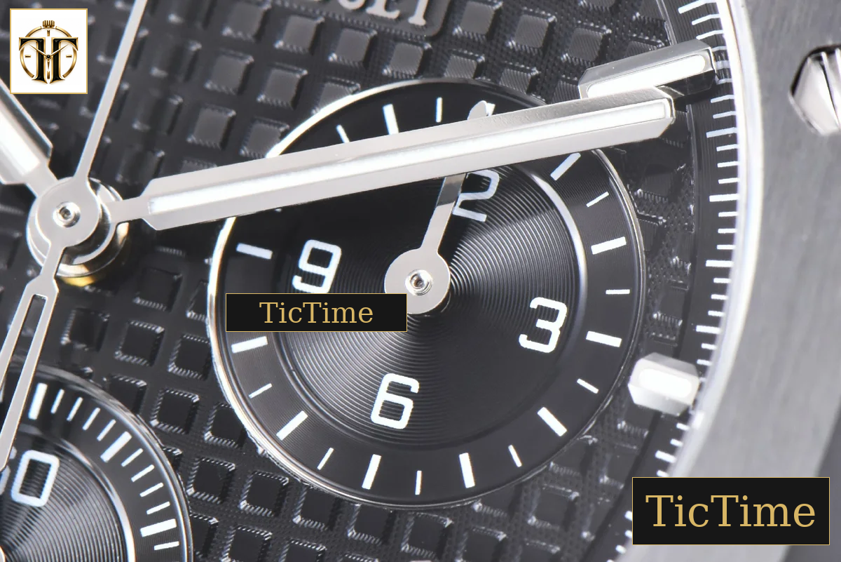Royal Oak Chronograph 26240 41mm APSF Black Checkered Black Subdial SS Bracelet V1 SH4401 — foto 7