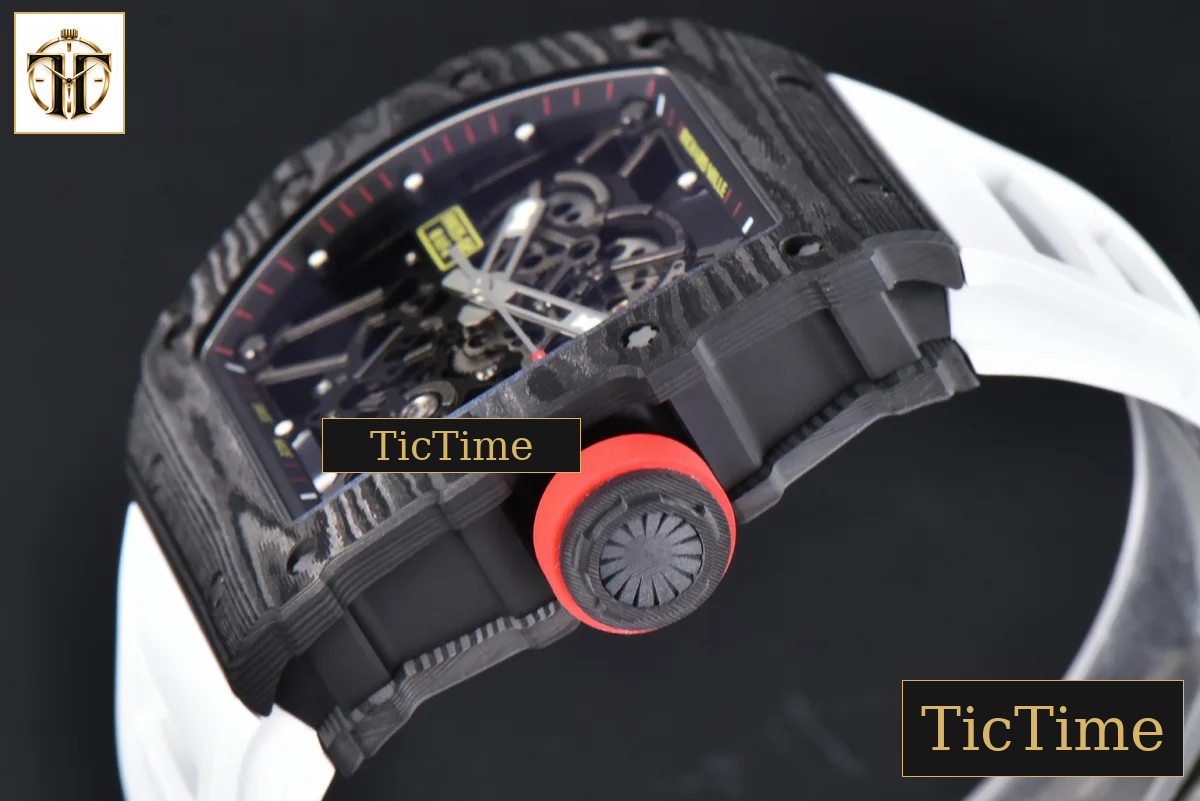 NTPT RM035-02 42mm ZF Skeleton Dial White Rubber Strap NH05A — foto 13