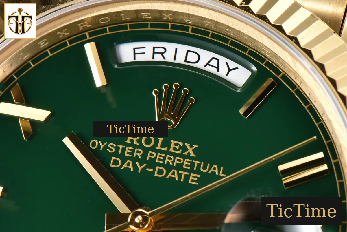 DayDate 904L 40mm BPF YG Green Dial YG Bracelet A2813 — foto 5