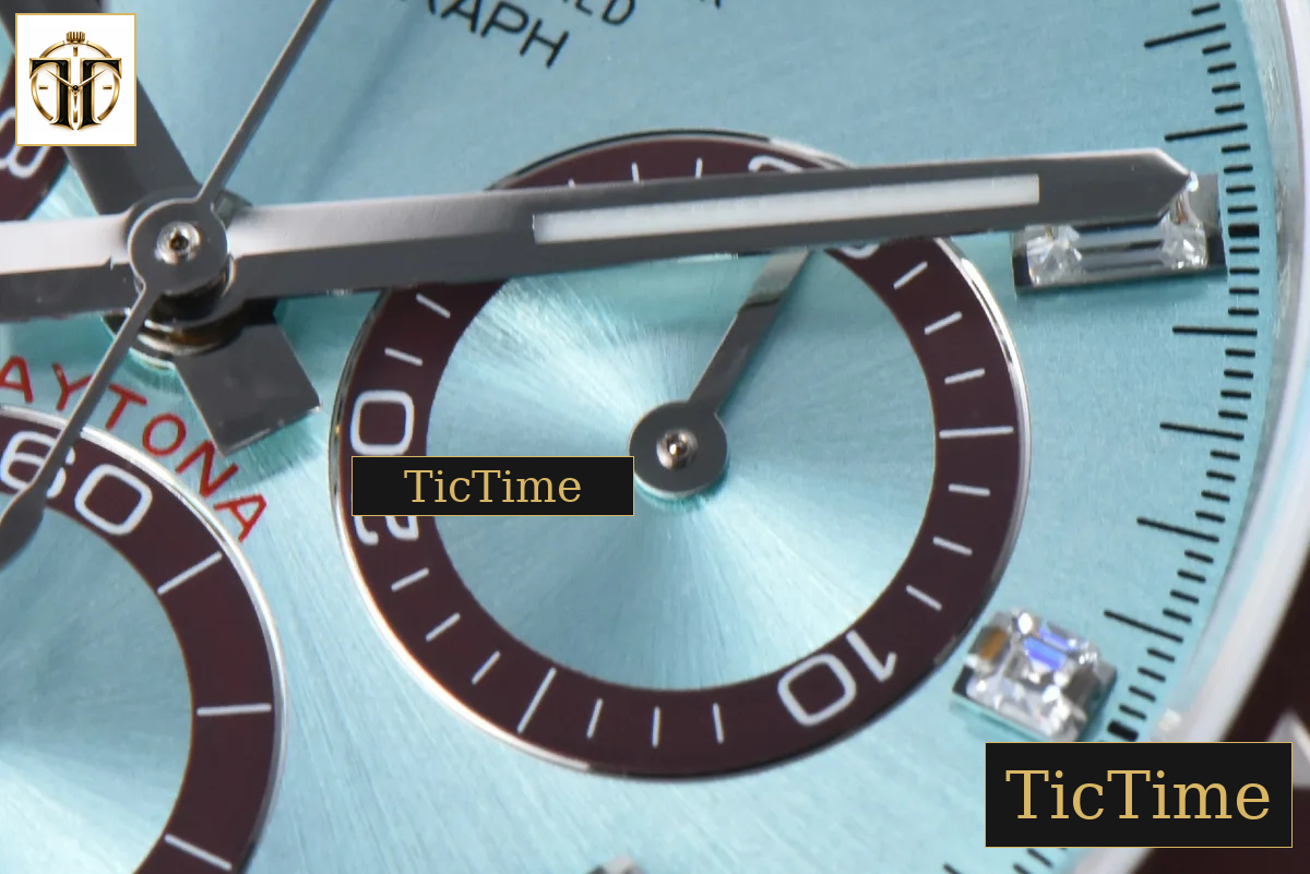 Daytona 904L 126506 40mm BPF SS Black Bezel Ice Blue Dial Diamond Marker SS Bracelet SH4131 — foto 7