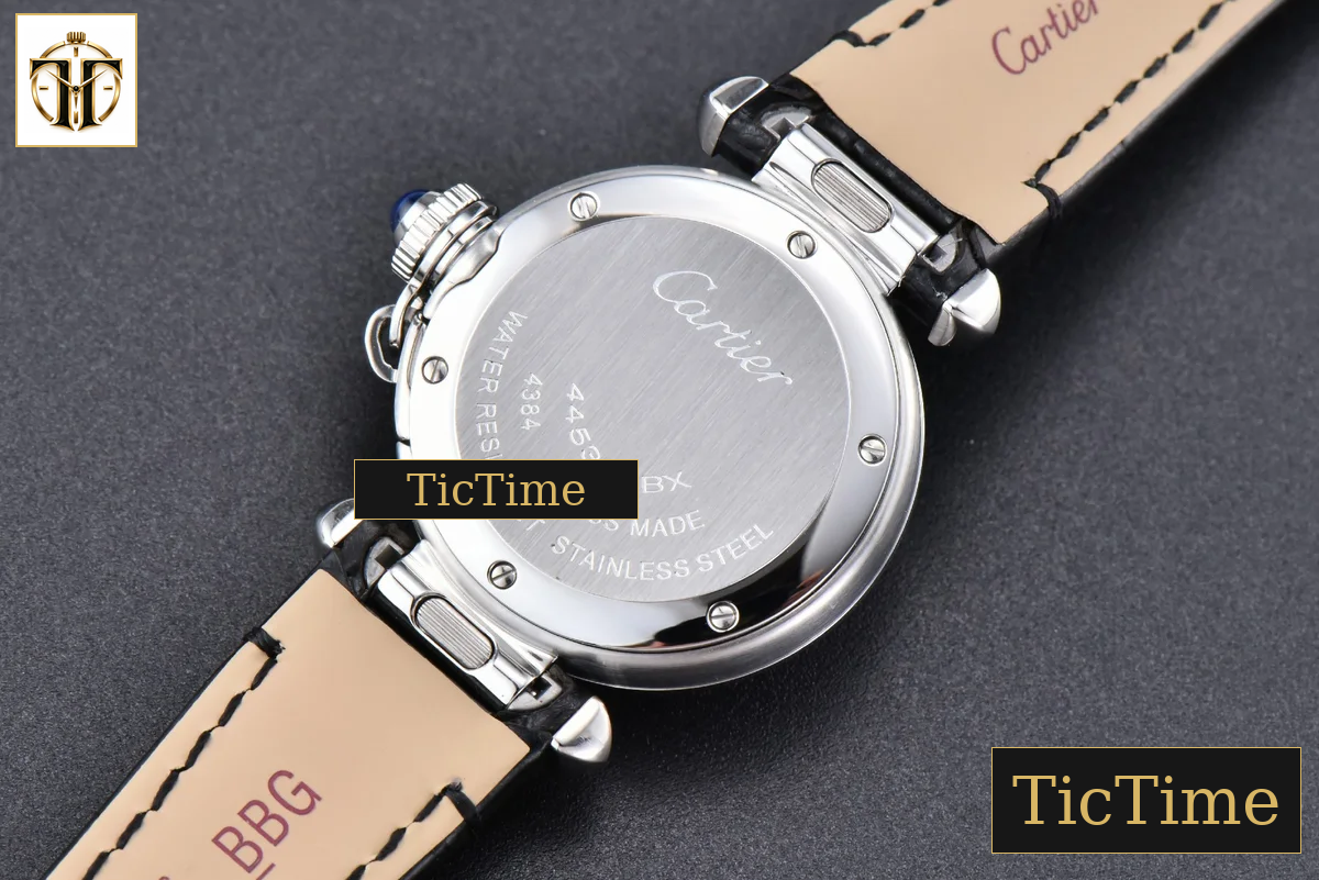 Pasha Ladies 30mm AF White Dial Black Leather Strap Jap Quartz — foto 15