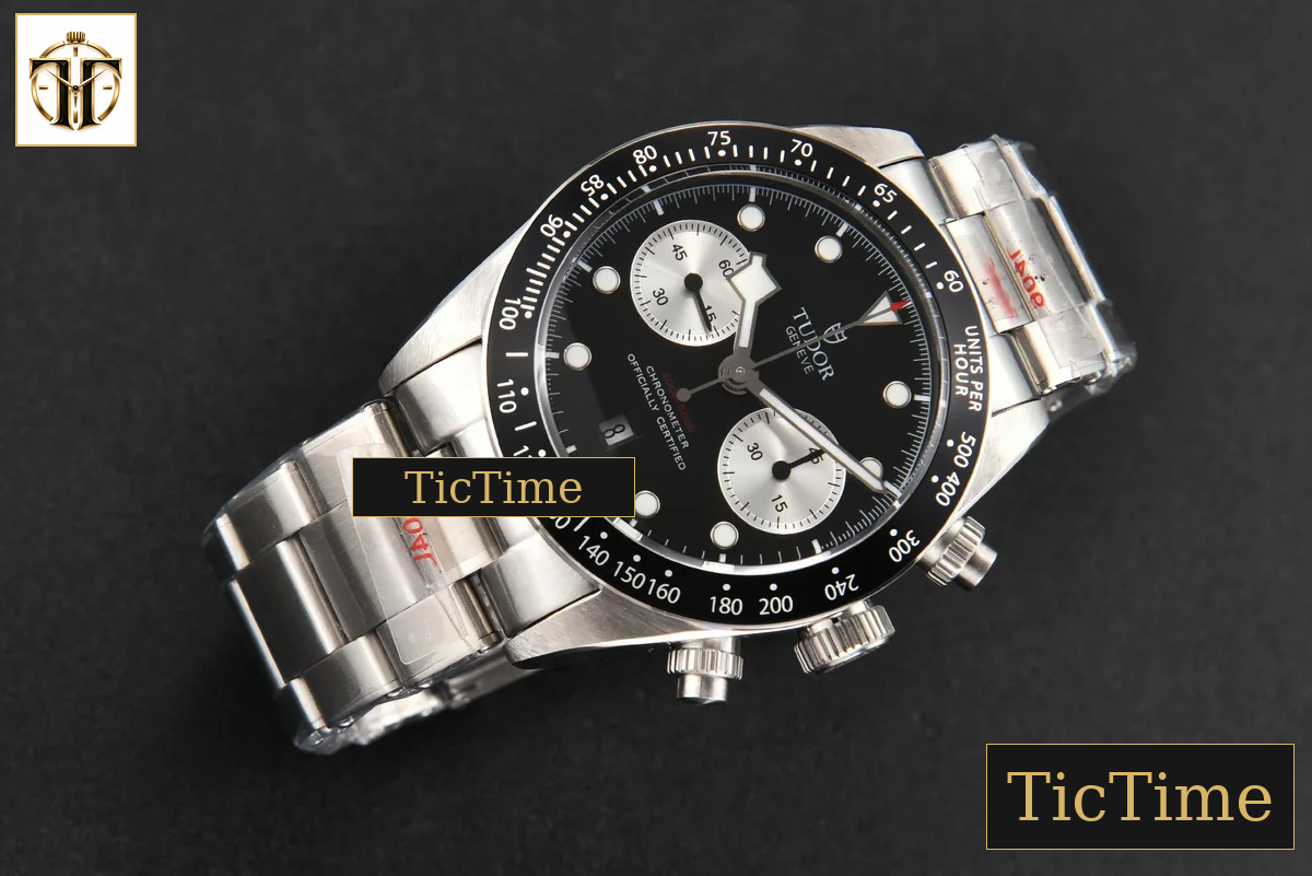 Black Bay Chrono 41mm TWSF Black Dial SS Bracelet A7750 — foto 13