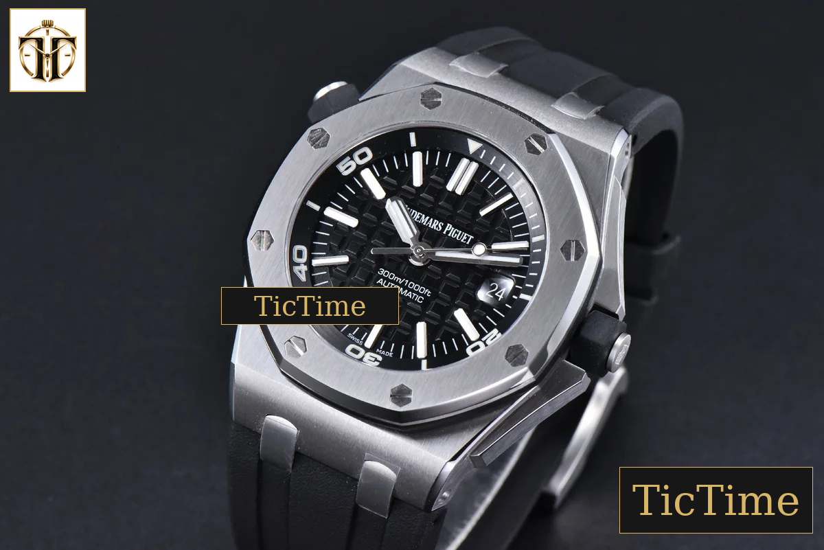 Royal Oak Offshore Diver 15703 42mm ZF Black Dial Black Rubber Strap SA3120 — foto 5