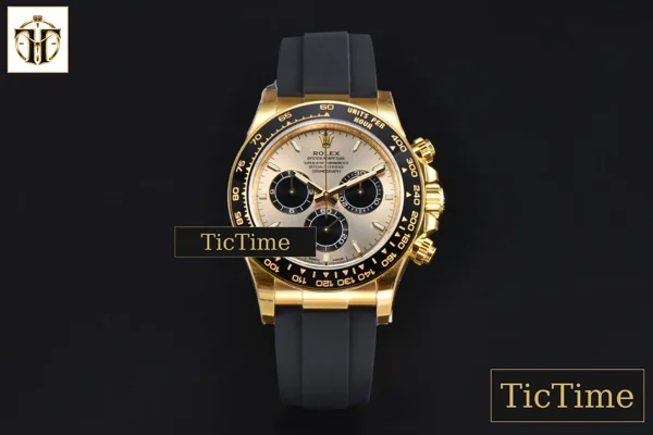 Foto frontal — Daytona 904L 126518 40mm VSF YG YG Black Subdial Oysterflex Strap DD4131